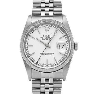 ロレックス デイトジャスト 16234 ホワイト メンズ 時計 【中古】【wristwatch】
