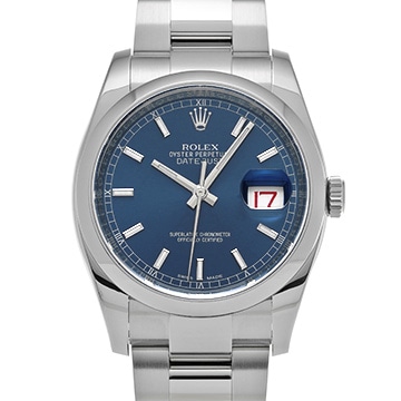 ロレックス デイトジャスト 116200 ブルー メンズ 時計 【中古】【wristwatch】