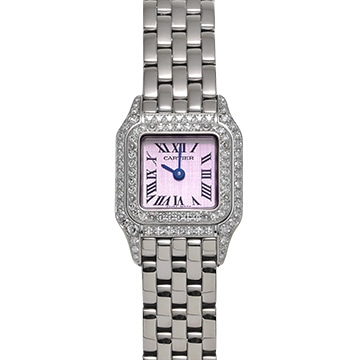 カルティエ ミニ パンテール WF3257F3 ピンク レディース 時計 【中古】【wristwatch】