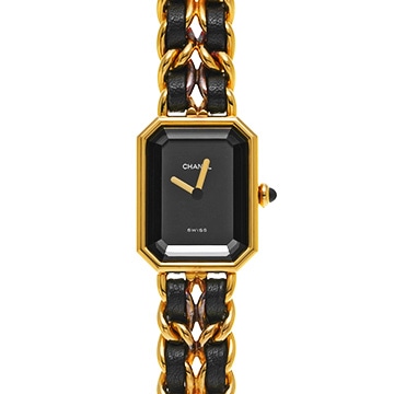 シャネル プルミエール S H0001 ブラック レディース 時計 【中古】【wristwatch】