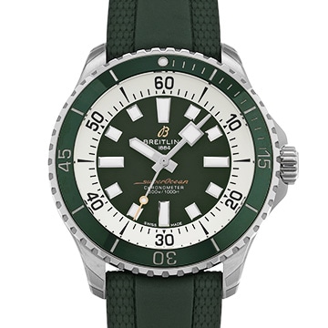 ブライトリング スーパーオーシャン オートマチック 44 A17376A31L1S1 グリーン メンズ 時計 【中古】【wristwatch】