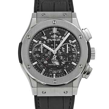 ウブロ クラシック・フュージョン アエロ・フュージョン チタニウム 525.NX.0170.LR スケルトン メンズ 時計 【中古】【wristwatch】