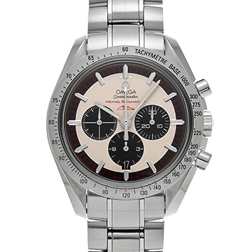 オメガ スピードマスター レジェンド ミハエル・シューマッハ 3853.32 シルバー/ブラック メンズ 時計 【中古】【wristwatch】