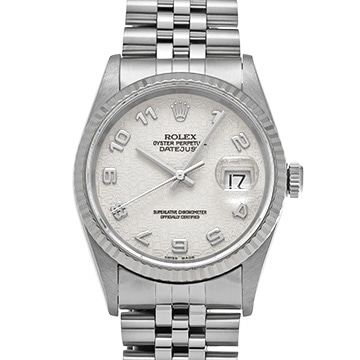 ロレックス デイトジャスト 16234 アイボリーコンピュータ メンズ 時計 【中古】【wristwatch】