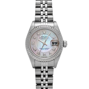 ロレックス デイトジャスト 79174NRD ピンクシェル レディース 時計 【中古】【wristwatch】