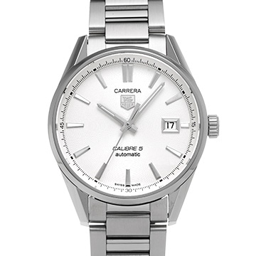 タグ ホイヤー カレラ キャリバー5 WAR211B.BA0782 シルバー メンズ 時計 【中古】【wristwatch】