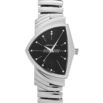 ハミルトン ベンチュラ H24411232 ブラック メンズ 時計 【中古】【wristwatch】