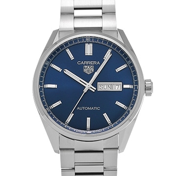 タグ ホイヤー カレラ キャリバー5 デイデイト WBN2012.BA0640 ブルー メンズ 時計 【中古】【wristwatch】
