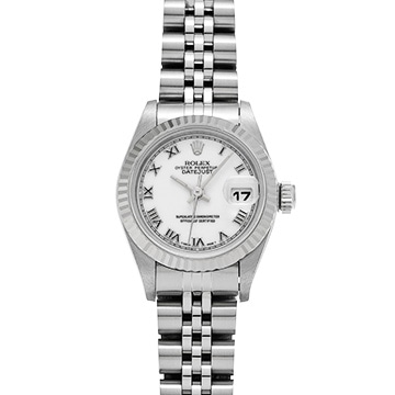 ロレックス デイトジャスト 69174 ホワイト レディース 時計 【中古】【wristwatch】
