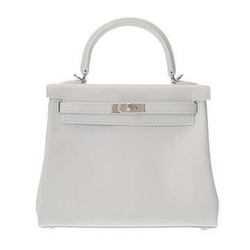 エルメス ケリー 25 内縫い 2WAY ニューホワイト ヴォースイフト レディース バッグ 【未使用】【bag】
