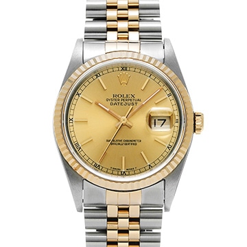 ロレックス デイトジャスト 16233 シャンパン メンズ 時計 【中古】【wristwatch】