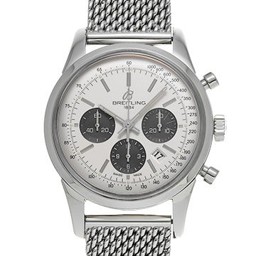ブライトリング トランスオーシャン クロノグラフ 1461 A015G24OCA シルバー メンズ 時計 【中古】【wristwatch】