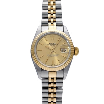 ロレックス デイトジャスト 69173 シャンパン レディース 時計 【中古】【wristwatch】