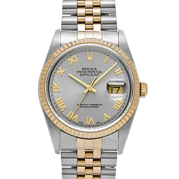 ロレックス デイトジャスト 16233 グレー メンズ 時計 【中古】【wristwatch】