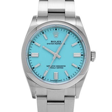 ロレックス オイスターパーペチュアル 36 126000 ターコイズブルー メンズ 時計 【中古】【wristwatch】
