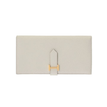エルメス ベアン スフレ マッシュルーム シェーブル ユニセックス 財布 【未使用】【purse】