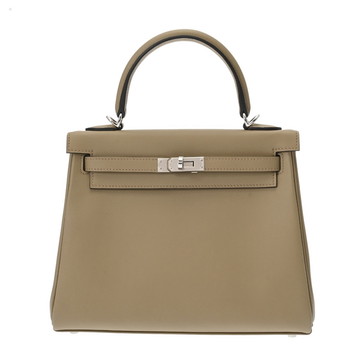 エルメス ケリー 25 内縫い 2WAY   ベージュマルファ/グリペール ヴォースイフト レディース バッグ 【未使用】【bag】