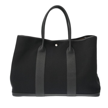 エルメス ガーデンパーティ GM ヴォワヤージュ ブラック トワルミリタリー/ネゴンダ ユニセックス バッグ 【中古】【bag】