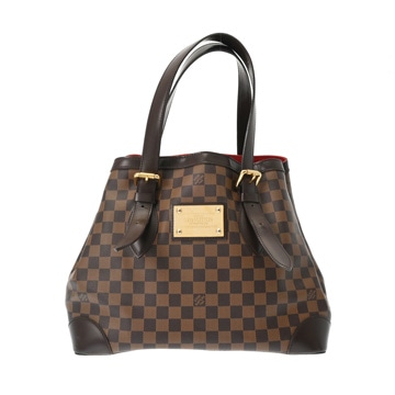 ルイ ヴィトン ダミエ ハムステッド MM エベヌ N51204 ダミエキャンバス レディース バッグ 【中古】【bag】