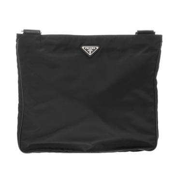 プラダ ショルダーバッグ ブラック ナイロン メンズ バッグ 【中古】【bag】