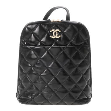 シャネル マトラッセ バックパック ブラック AS3332 シャイニーカーフスキン レディース バッグ 【中古】【bag】