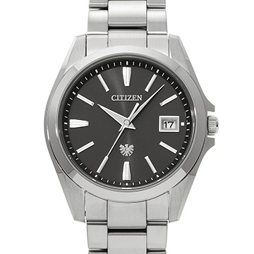 シチズン ザ・シチズン エコドライブ AQ4060-50E ブラック メンズ 時計 【中古】【wristwatch】