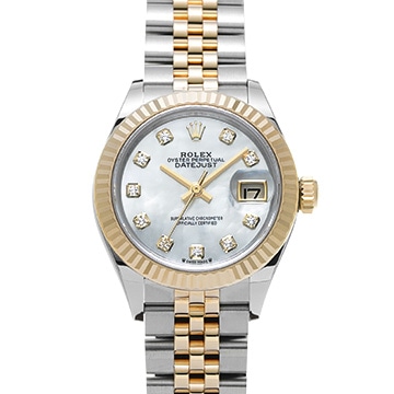 ロレックス レディ デイトジャスト 28 279173NG ホワイトシェル/ダイヤモンド レディース 時計 【中古】【wristwatch】