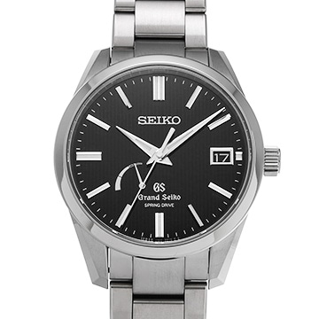 グランドセイコー パワーリザーブ スプリングドライブ SBGA149 ブラック メンズ 時計 【中古】【wristwatch】