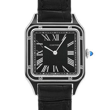 カルティエ サントス デュモン LM WSSA0046 ブラック メンズ 時計 【中古】【wristwatch】