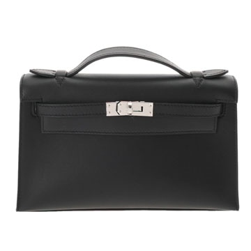 エルメス ポシェットケリー ブラック ヴォースイフト レディース バッグ 【中古】【bag】
