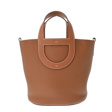 エルメス インザループ 23 ゴールド トリヨンクレマンス/ヴォースイフト レディース バッグ 【中古】【bag】