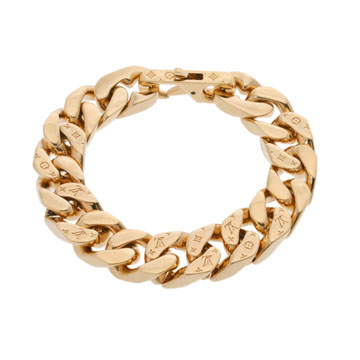 ルイ ヴィトン チェーンリンクスブレスレット ＃M ゴールド M00305 メタル レディース ジュエリー 【中古】【jewelry】