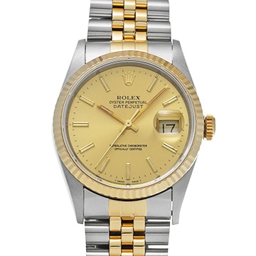 ロレックス デイトジャスト 16233 シャンパン メンズ 時計 【中古】【wristwatch】