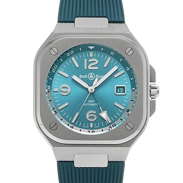 ベル＆ロス BR 05 GMT スカイブルー BR05G-PB-ST/SRB ブルー メンズ 時計 【中古】【wristwatch】