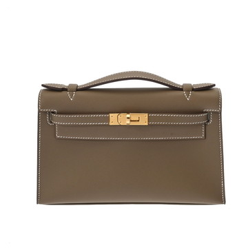 エルメス ポシェットケリー  エトゥープ ヴォースイフト レディース バッグ 【未使用】【bag】