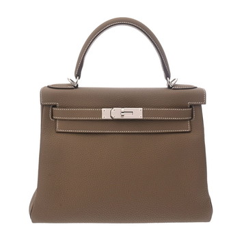 エルメス ケリー 28 内縫い 2WAY エトゥープ トゴ レディース バッグ 【中古】【bag】