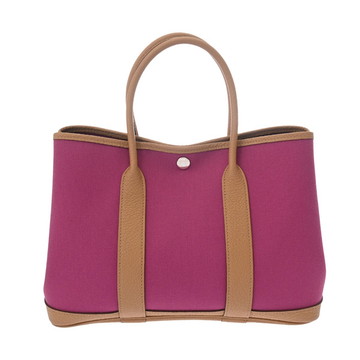 エルメス ガーデンパーティ TPM ローズパープル/ビスキュイ トワルミリタリー/ネゴンダ レディース バッグ 【中古】【bag】