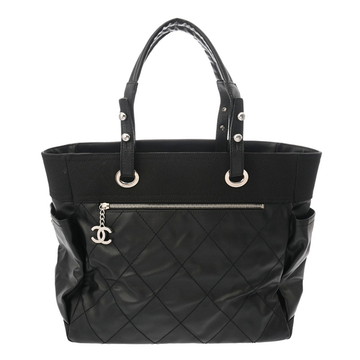 シャネル パリビアリッツ トート GM ブラック A34210 コーティングキャンバス レディース バッグ 【中古】【bag】