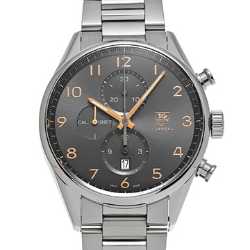 タグ ホイヤー カレラ キャリバー1887 クロノグラフ CAR2013.BA0799 グレー メンズ 時計 【中古】【wristwatch】