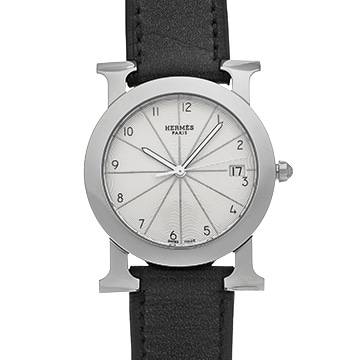 エルメス Hウォッチ ロンド HR1.510 ホワイト レディース 時計 【中古】【wristwatch】