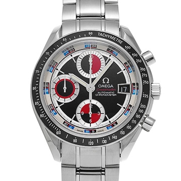 オメガ スピードマスター デイト 3210.52 ブラック/レッド メンズ 時計 【中古】【wristwatch】