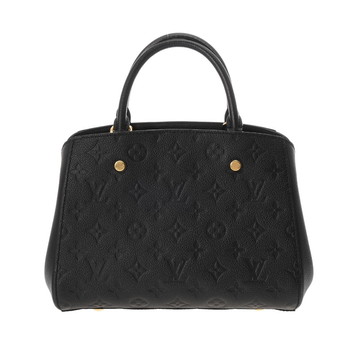 ルイ ヴィトン モノグラムアンプラント モンテーニュ BB 2WAY ノワール M41053 レザー レディース バッグ 【中古】【bag】