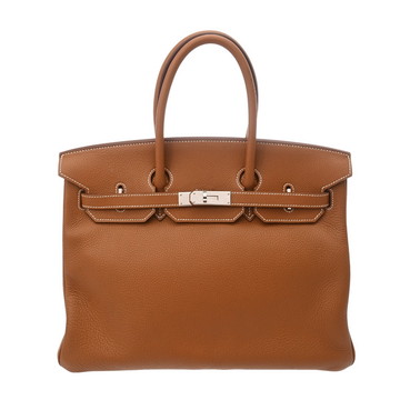 エルメス バーキン 35 ゴールド トリヨンクレマンス レディース バッグ 【中古】【bag】