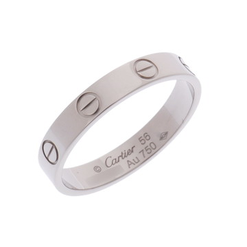 カルティエ ミニラブリング #56 シルバー K18ホワイトゴールド WG レディース ジュエリー 【中古】【jewelry】