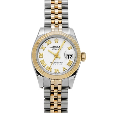 ロレックス デイトジャスト 179173 ホワイト レディース 時計 【中古】【wristwatch】