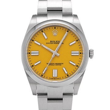 ロレックス オイスターパーペチュアル 41 124300 イエロー メンズ 時計 【中古】【wristwatch】