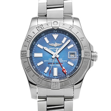 ブライトリング アベンジャーII GMT ブルーマザーオブパール 日本限定 A3239011/C930 ブルーシェル メンズ 時計 【中古】【wristwatch】