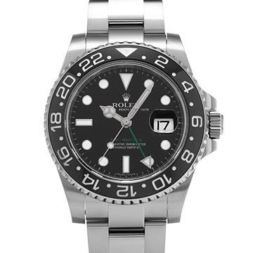 ロレックス GMTマスターII 116710LN ブラック メンズ 時計 【中古】【wristwatch】