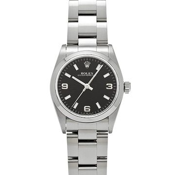 ロレックス オイスターパーペチュアル 77080 ブラック ユニセックス 時計 【中古】【wristwatch】