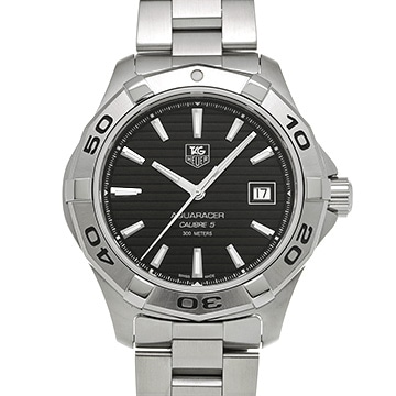 タグ ホイヤー アクアレーサー キャリバー5 WAP2010.BA0830 ブラック メンズ 時計 【中古】【wristwatch】